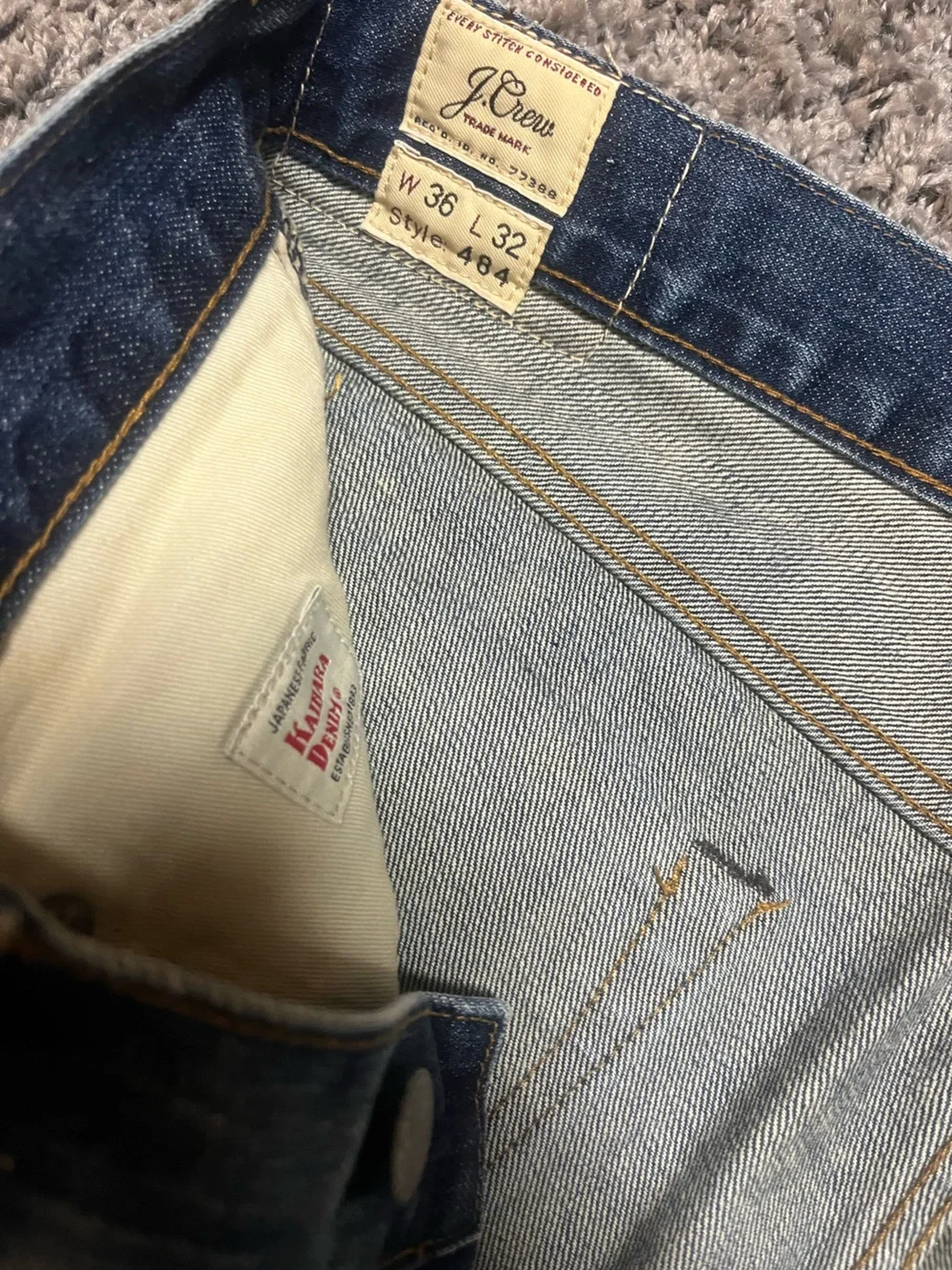 J. Crew Men's Slim Straight Light Wash Blue Jeans
